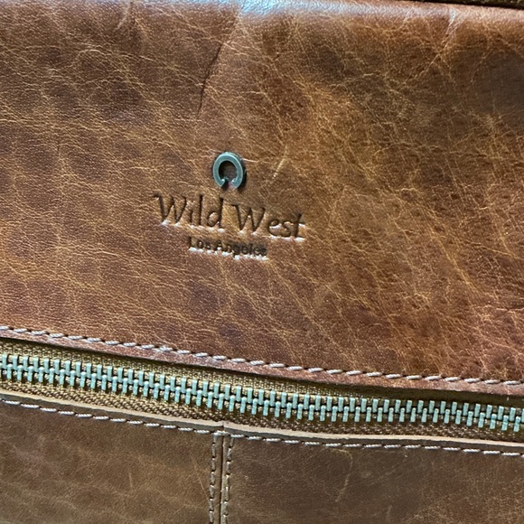 Wild West Tan Leather Backpack - Picture 2 of 16